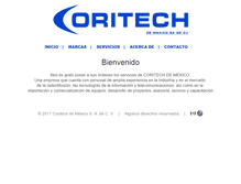 Tablet Screenshot of coritech.com.mx